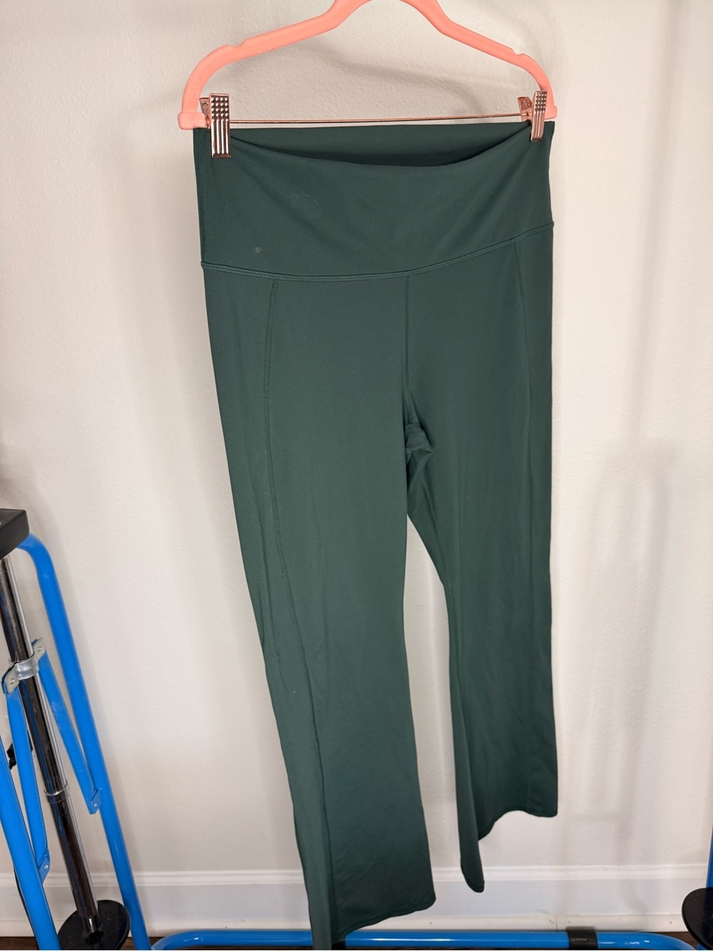 PureLuxe High-Rise Dark Green Women's Active Flare Pants